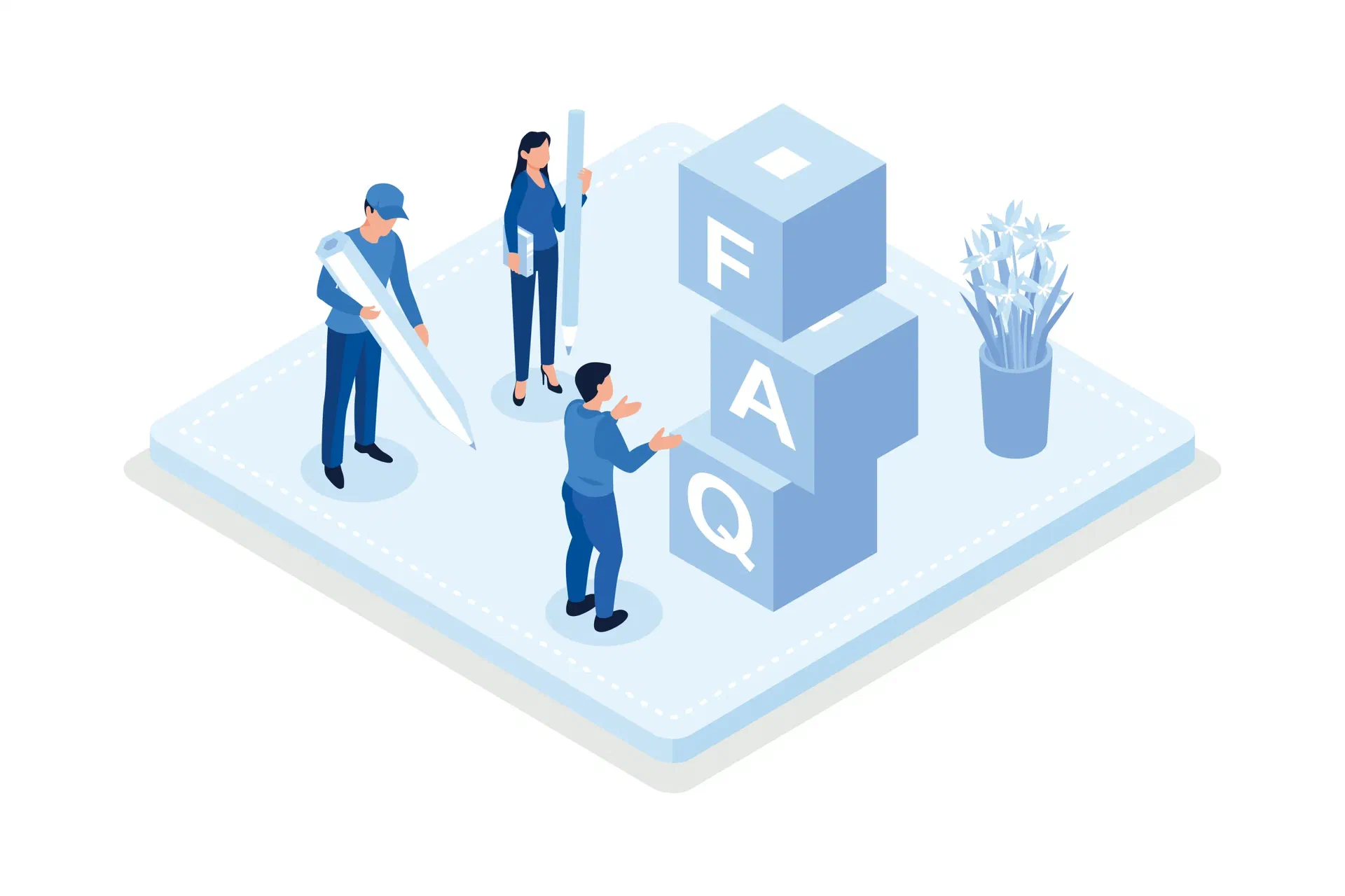 Illustration Fragen