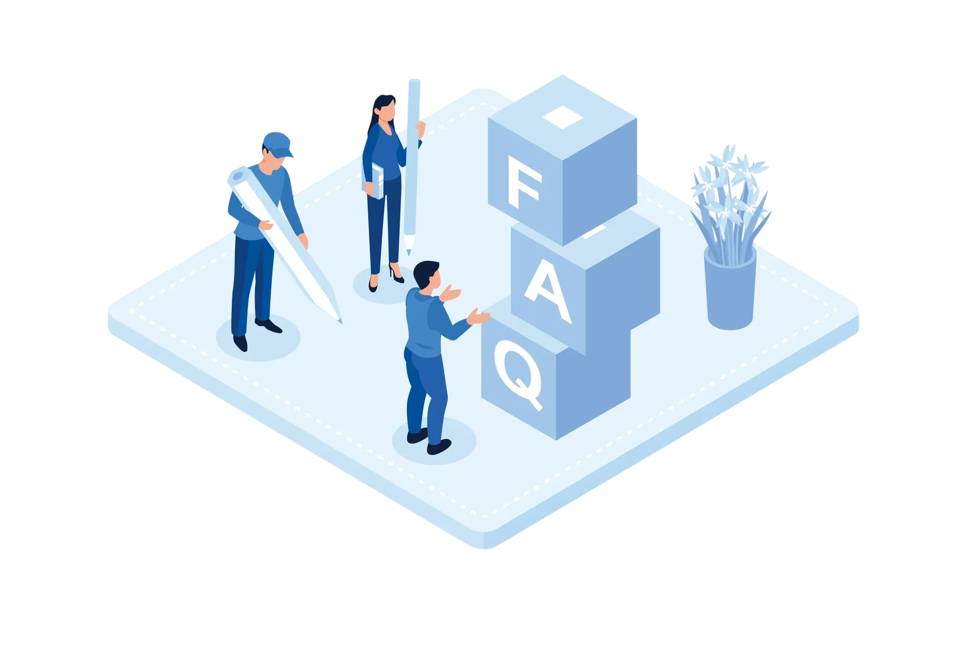 Illustration Fragen